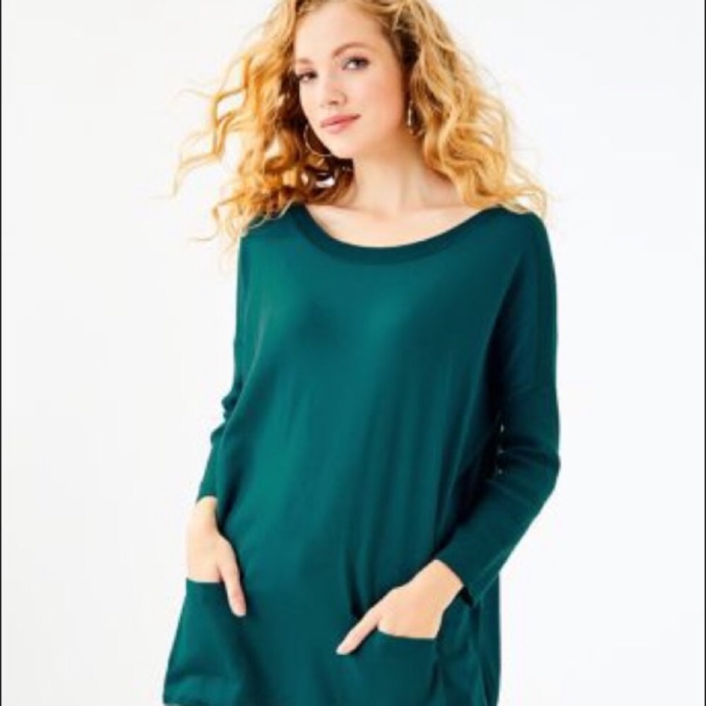 Lilly Pulitzer Teal Long Sleeve Top